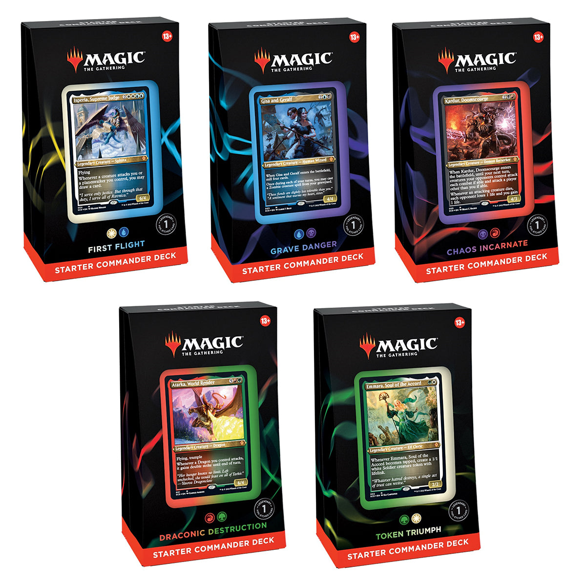 Magic Starter Commander 2022 Commander Decks (Set of 5) - Trading Card Games