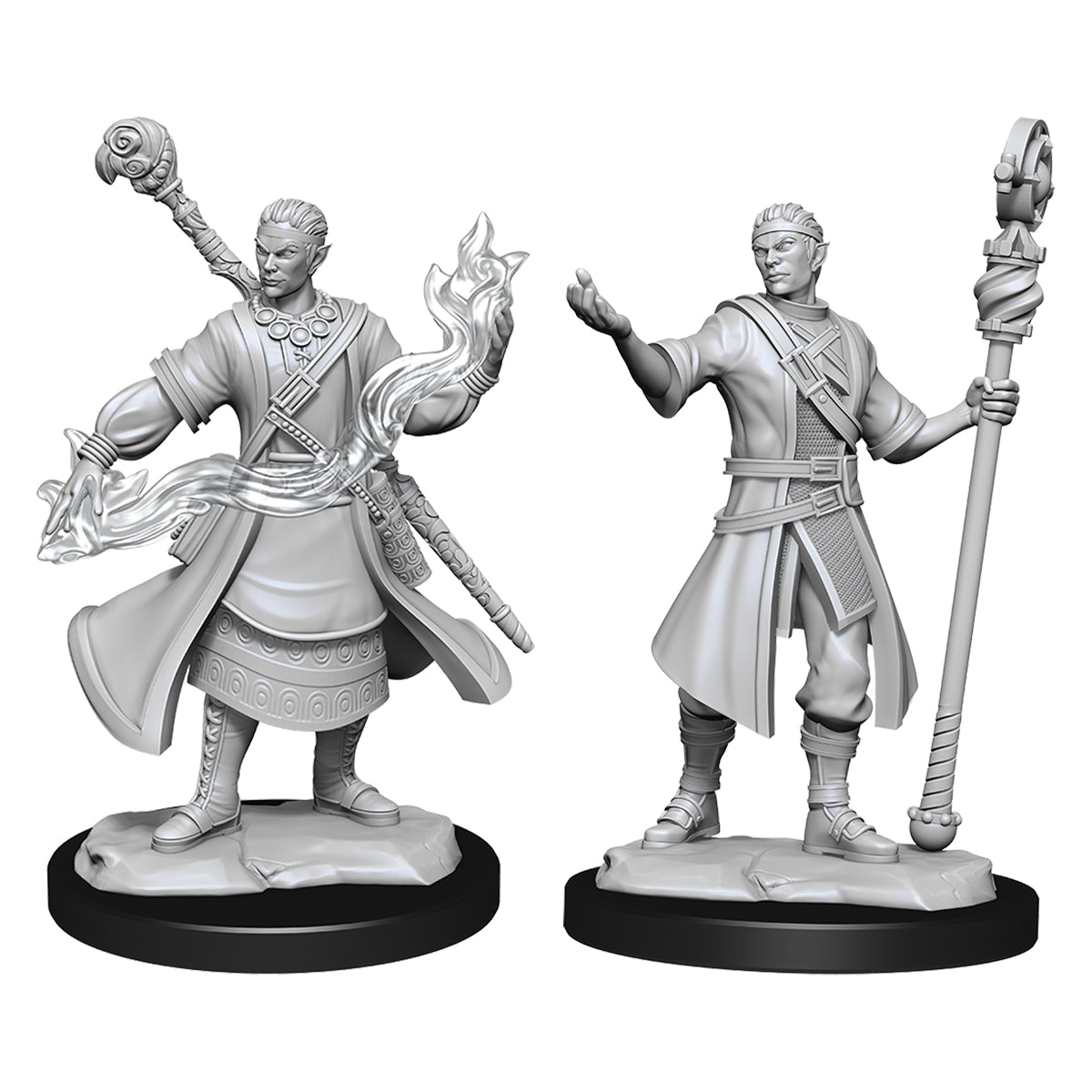 D&D Nolzurs Marvelous Unpainted Miniatures Half-Elf Wizard Male - Miniatures - 3