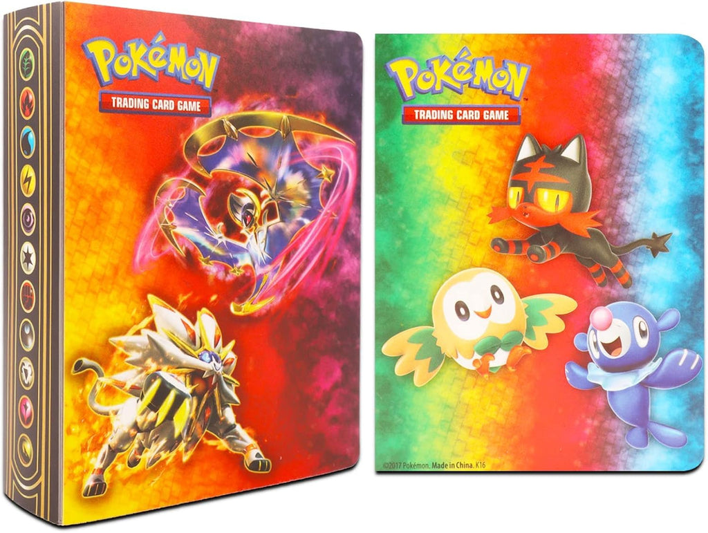 Pokemon Binders for Cards 6 Pack - Bundle with 6 Assorted Mini Binders, Each Holds 60 Cards Plus Door Hanger | Pokemon Card Carrying Case Set - 3