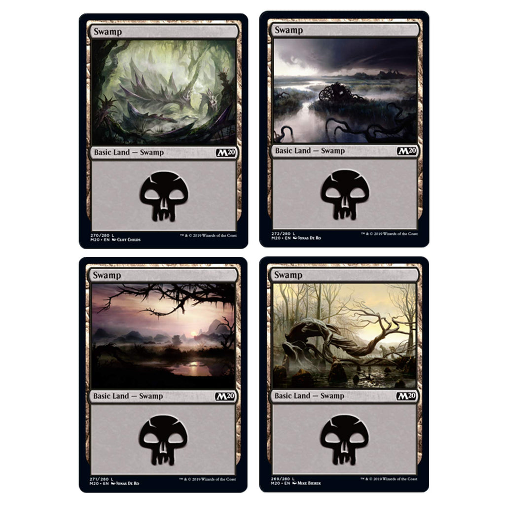 Magic The Gathering Core Set Land Station (400 Cards) , Black, 13+ years - 4