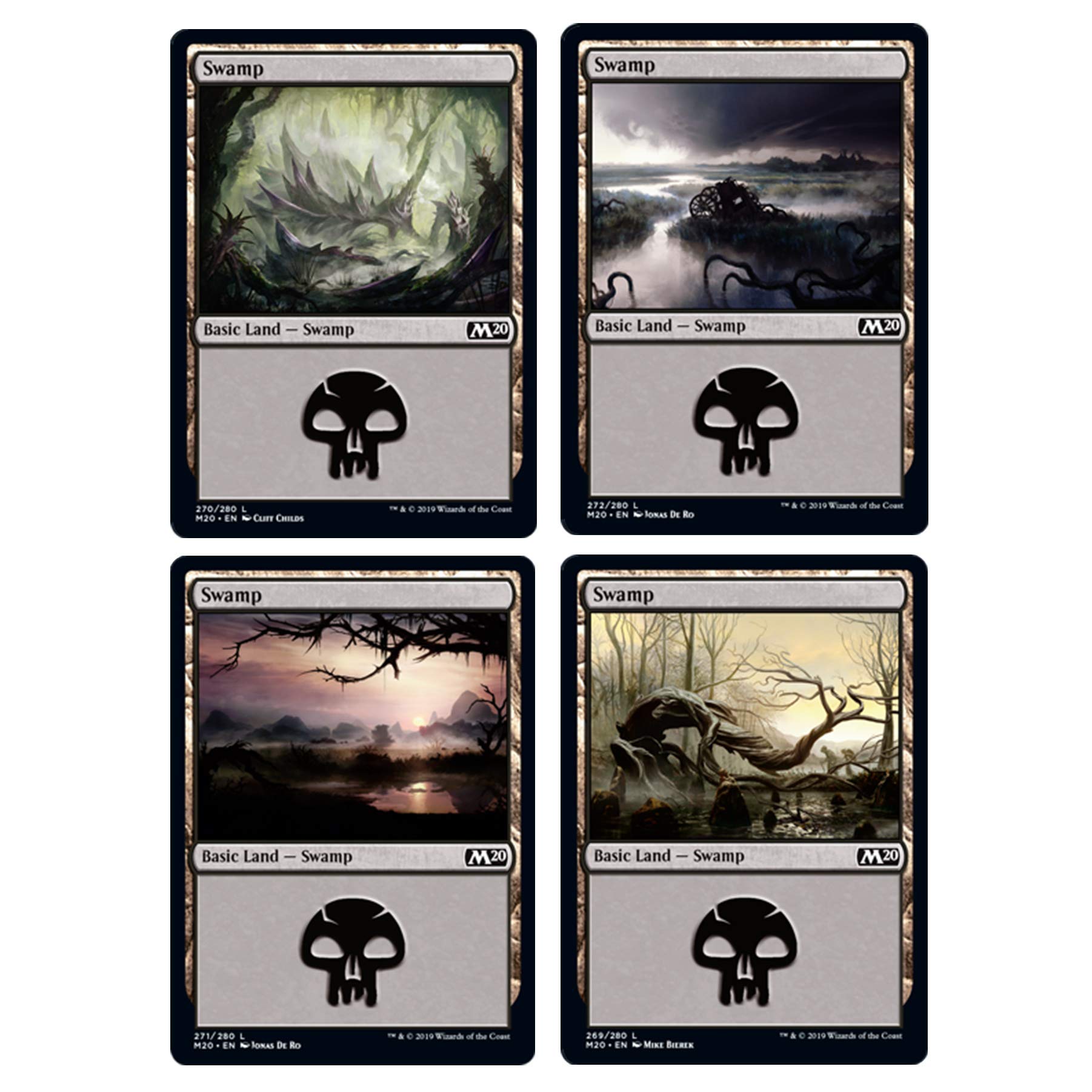 Magic The Gathering Core Set Land Station (400 Cards) , Black, 13+ years - 4