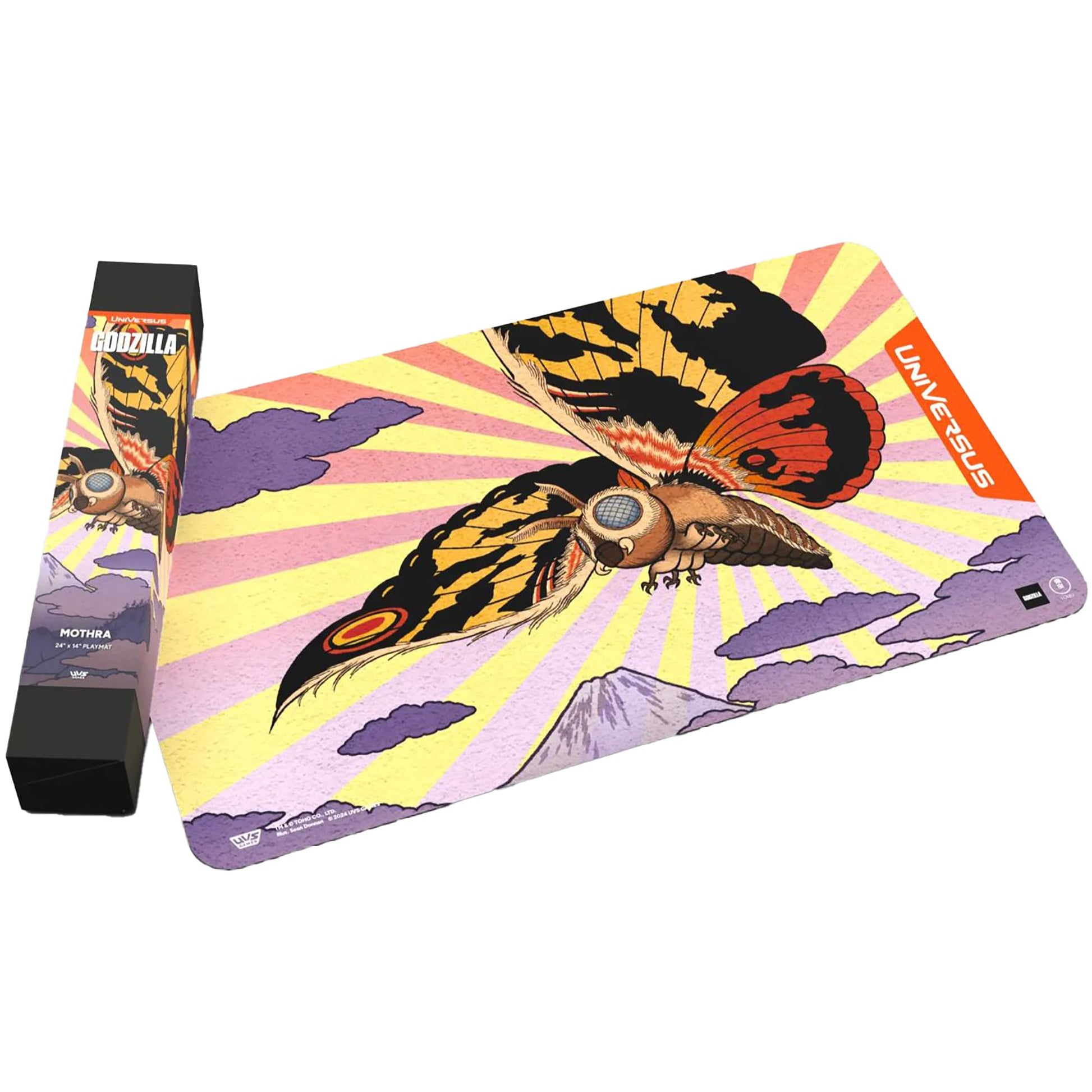 UniVersus Godzilla Challenger Series - Mothra Playmat - 24 x 14 Neoprene Mat, Tabletop Card Game Accessory, UVS Games, Officially Licensed - 6