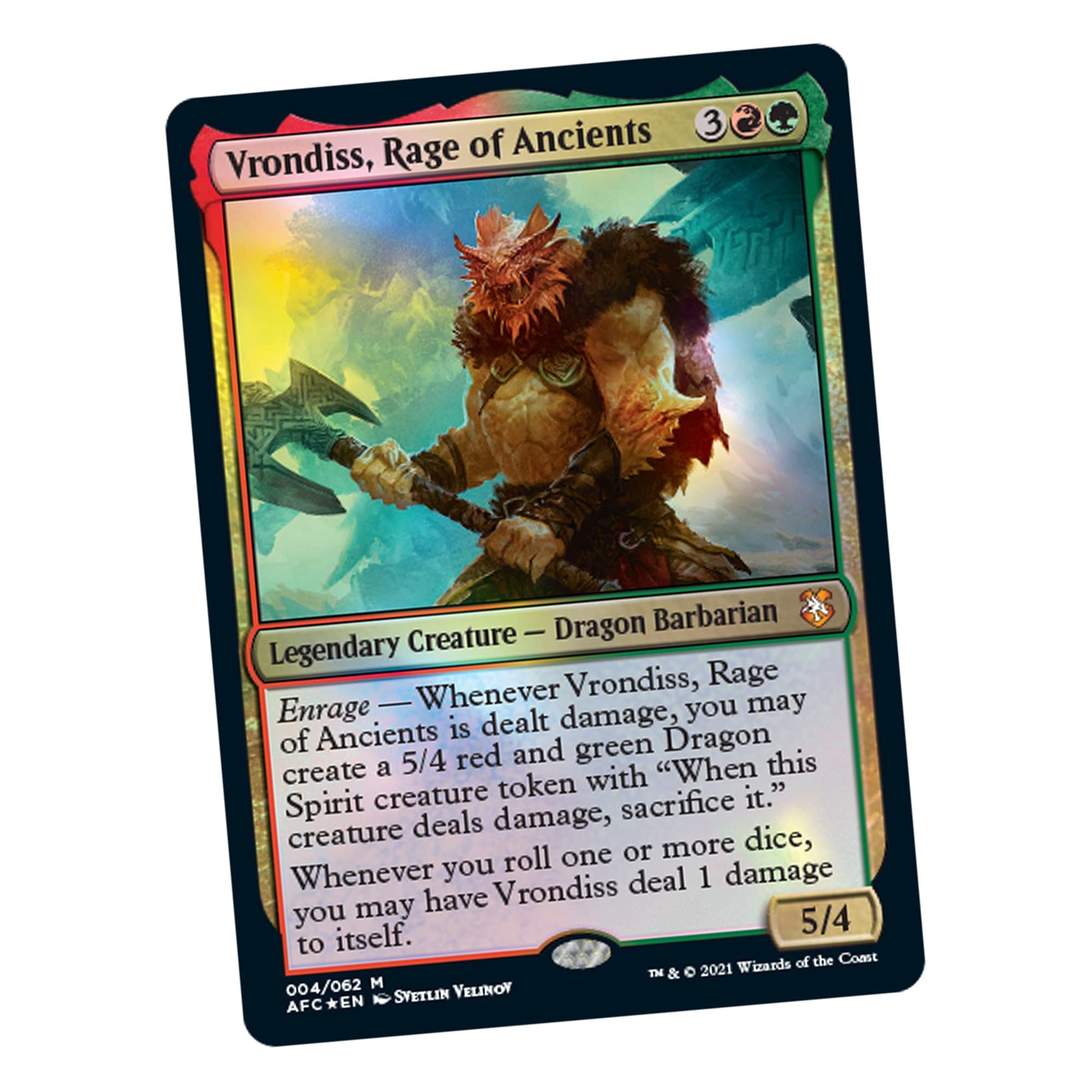 Magic: The Gathering Adventures in the Forgotten Realms Commander Deck – Draconic Rage (Red-Green) - 6