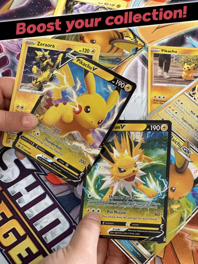 Pokémon Compatible 100 Card Lot with 3 Legendary Ultra Rare Cards Bundle- with Dan123yal Deck Box Included - 2