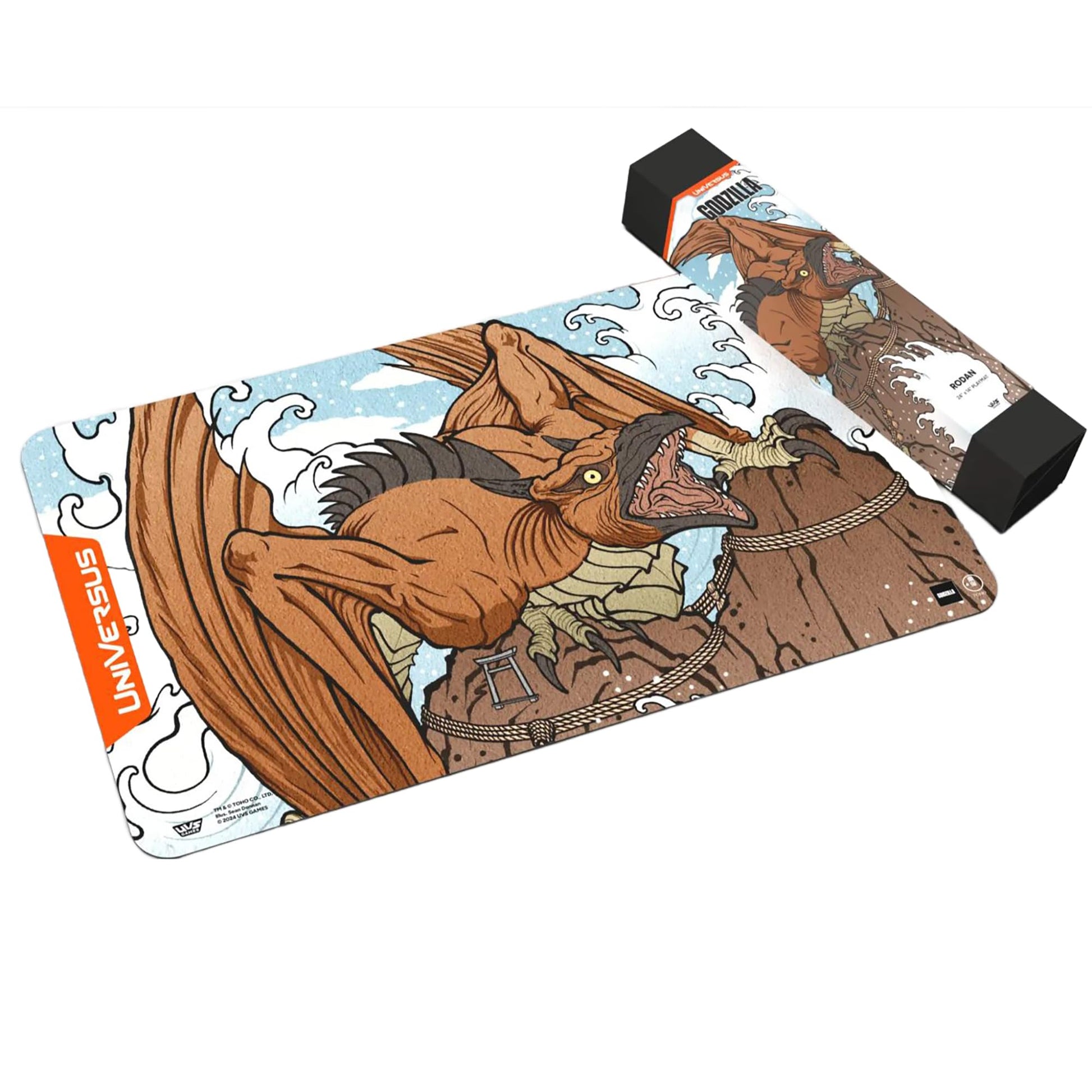 UniVersus Godzilla Challenger Series - Rodan Playmat - 24 x 14 Neoprene Mat, Tabletop Card Game Accessory, UVS Games, Officially Licensed - 6