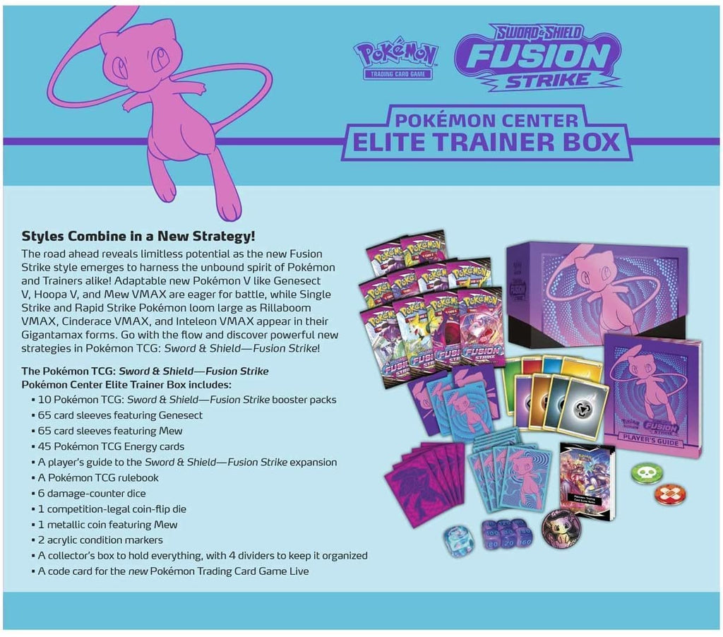 Pokemon TCG: Sword & Shield Fusion Strike Elite Trainer Box: 8 Booster Packs +More! - 5