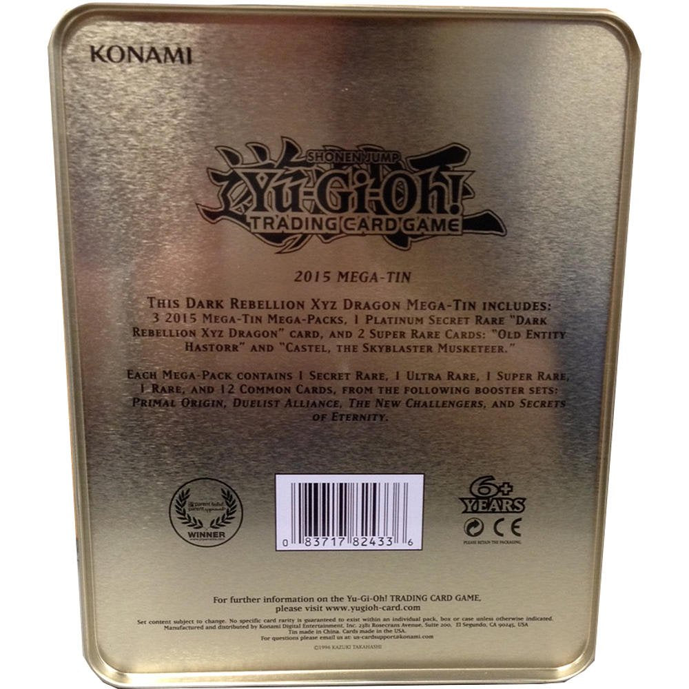 Konami YuGiOh Mega Tin 2015 Dark Rebellion Tin - 2