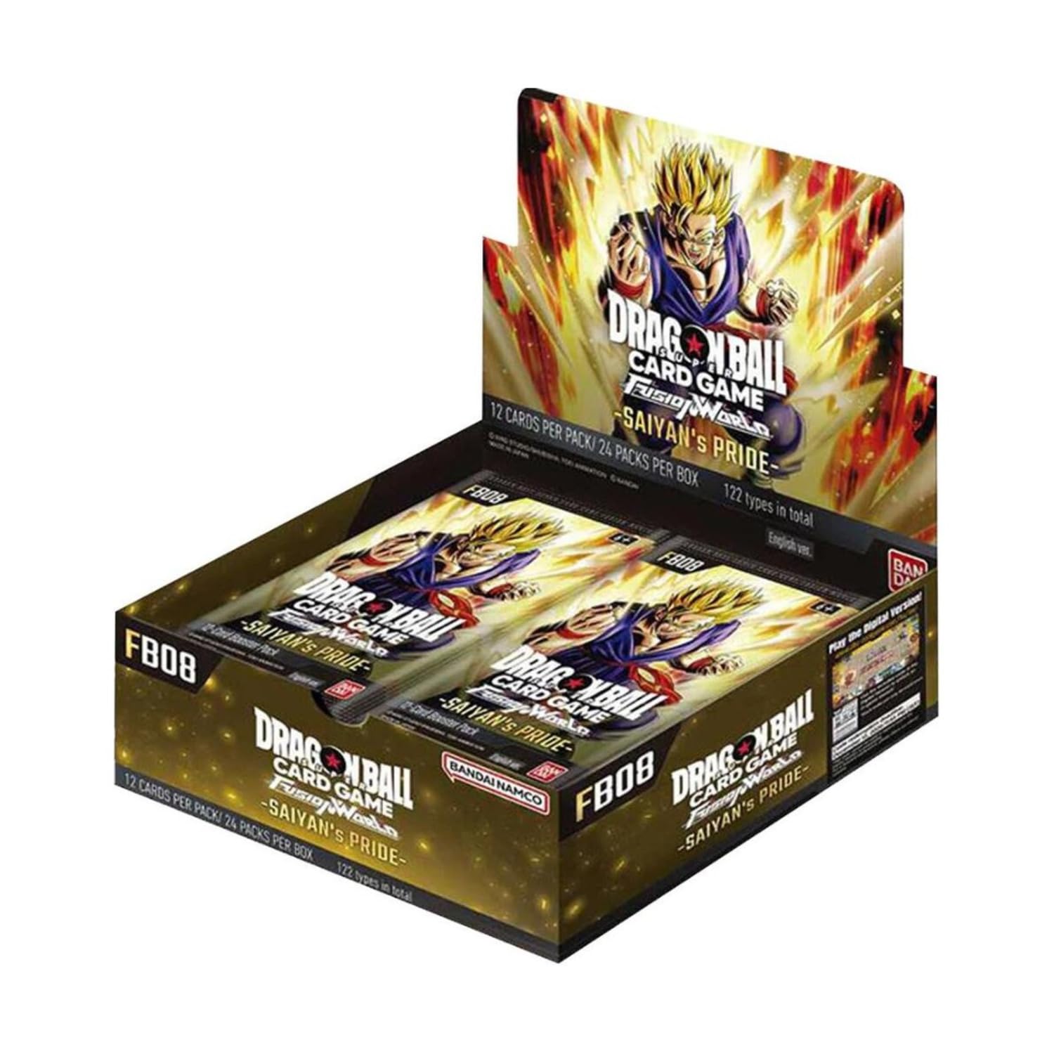 Dragon Ball Super TCG: Fusion World 08 Saiyan's Pride Booster Box (FB08) - 24 Packs