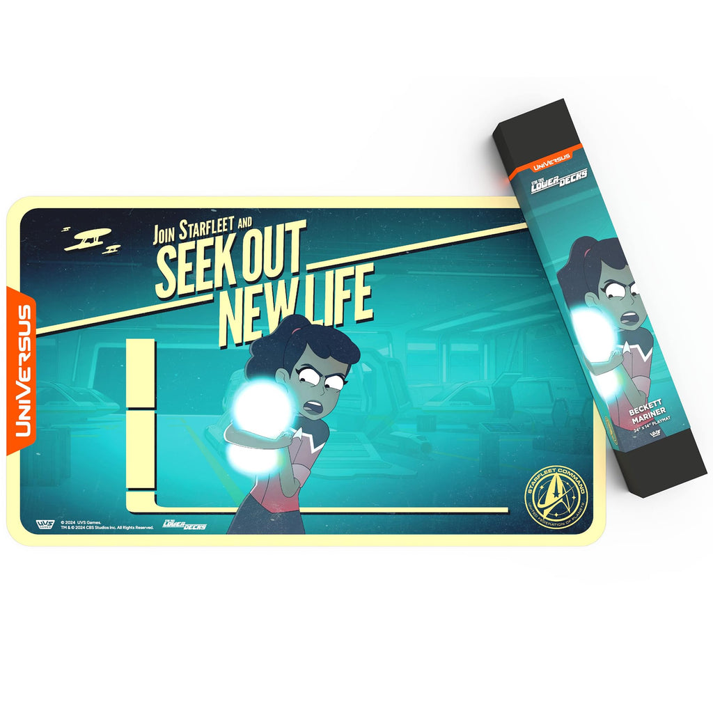 UniVersus: Star Trek: Lower Decks - Beckett Mariner Playmat - 24 x 14 Neoprene Mat, Tabletop Card Game Accessory, UVS Games, Officially Licensed - 6