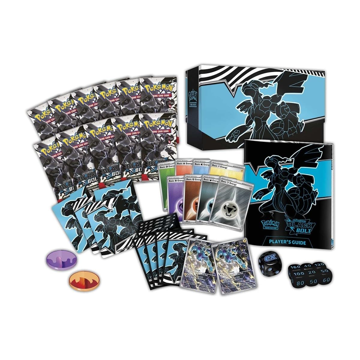 Pokemon TCG Scarlet & Violet 10.5 Black Bolt Pokemon Center Elite Trainer Box - 11 Packs, Promo Cards - 8