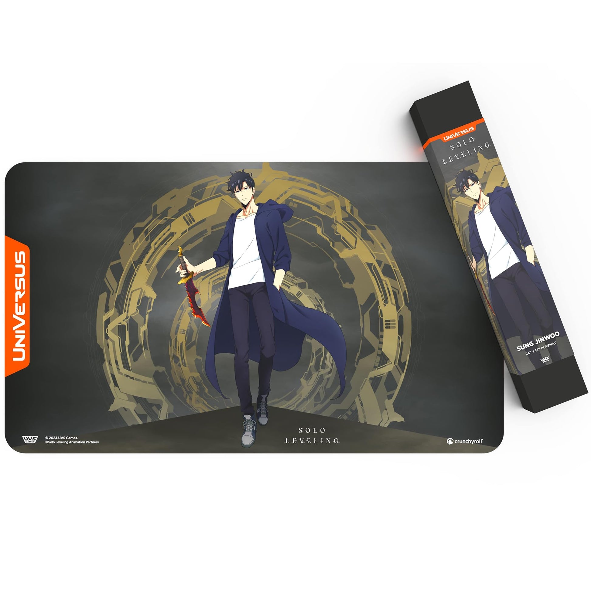 UniVersus: Solo Leveling: Sung Jinwoo Playmat - 24 x 14 Neoprene Mat, Non-Slip Back, Tabletop Card Game Accessory, UVS Games, Officially Licensed - 5