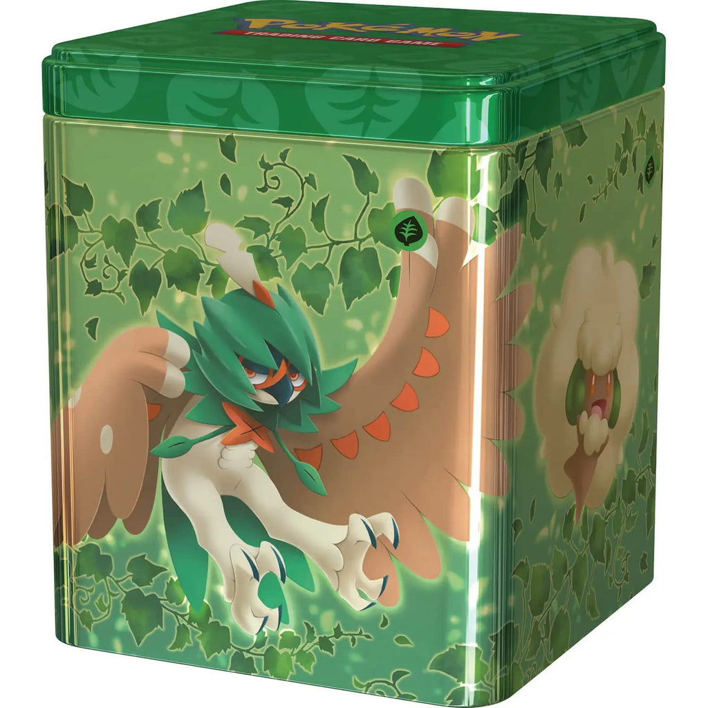 Pokemon TCG: Grass Stacking Tin (3 Booster Packs & Coin) - 4