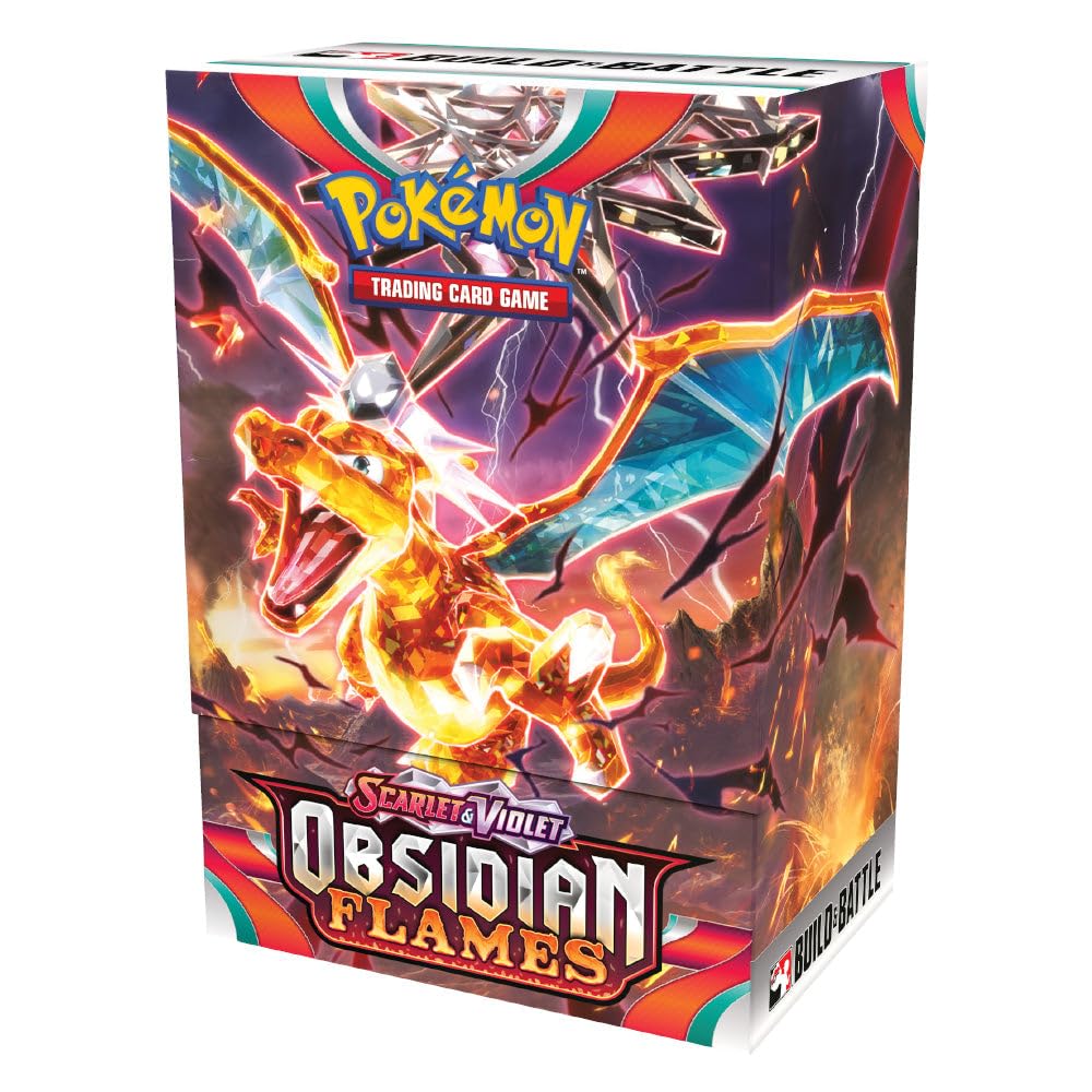 Pokemon Scarlet & Violet SV03 Obsidian Flames Build & Battle Box - 4 Packs - 4