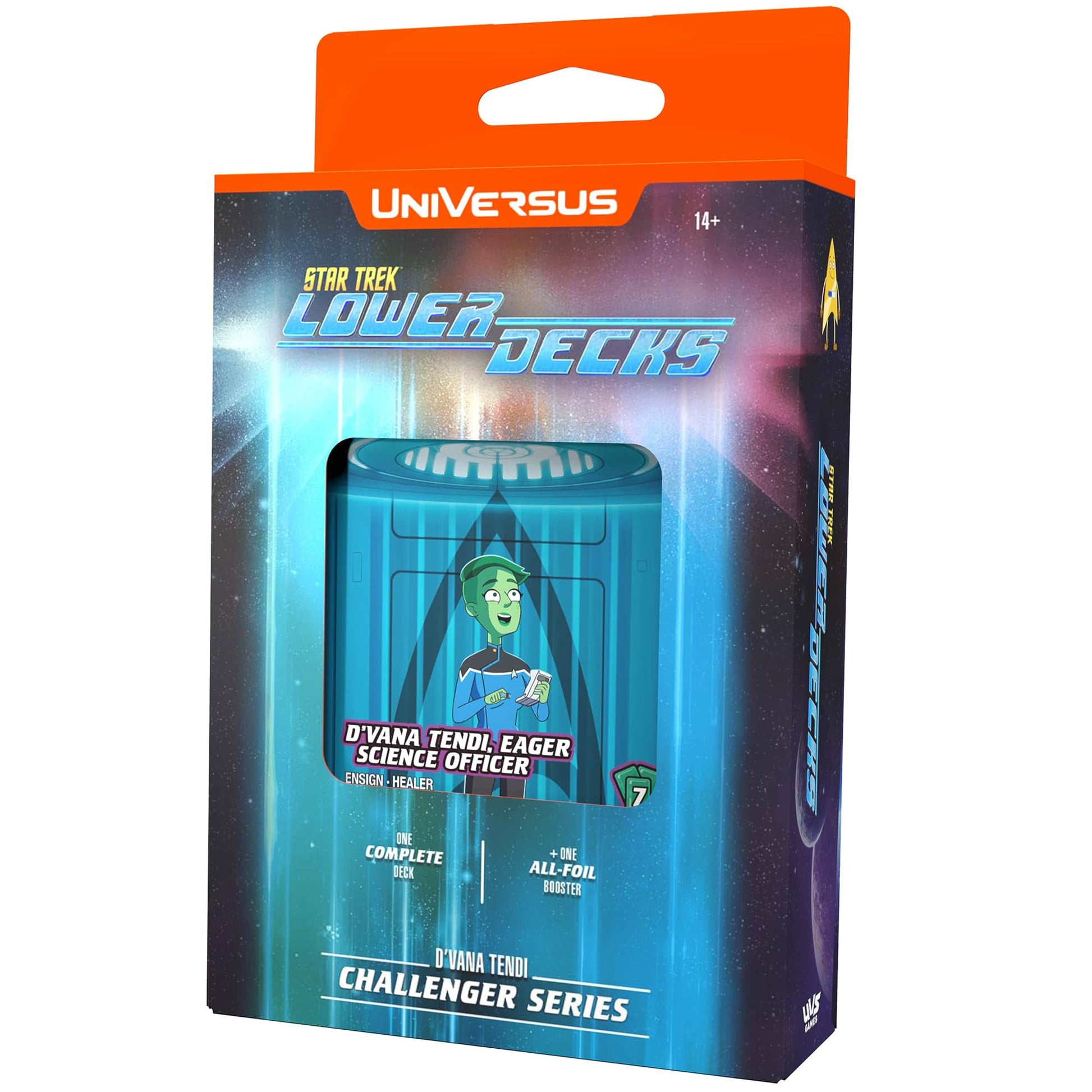 UniVersus: Star Trek Lower Decks: Challenger Series - Tendi - 63 Cards, 2 Characters, Ready to Play Deck-Building Card Game, 6 Foil/Alt Art Cards - 3