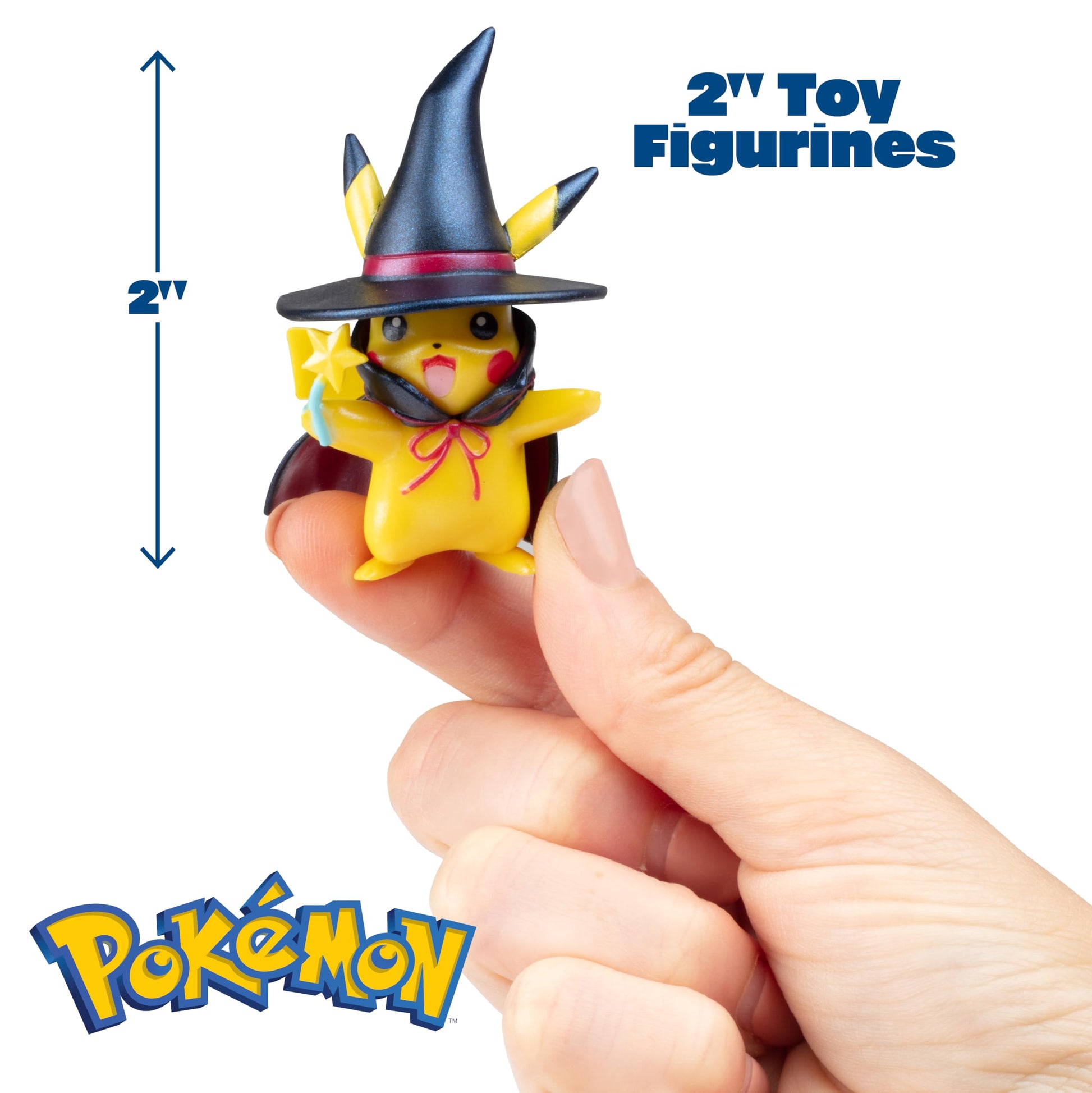Pokemon Halloween Countdown Gift Set for Kids, 16 Piece Playset - Includes 11 Toy Character Figures & 5 Accessories - Pikachu, Eevee, Meowth & More - 4.5" Deluxe Action Grimmsnarl - For Boys & Girls Age 4+ - 7