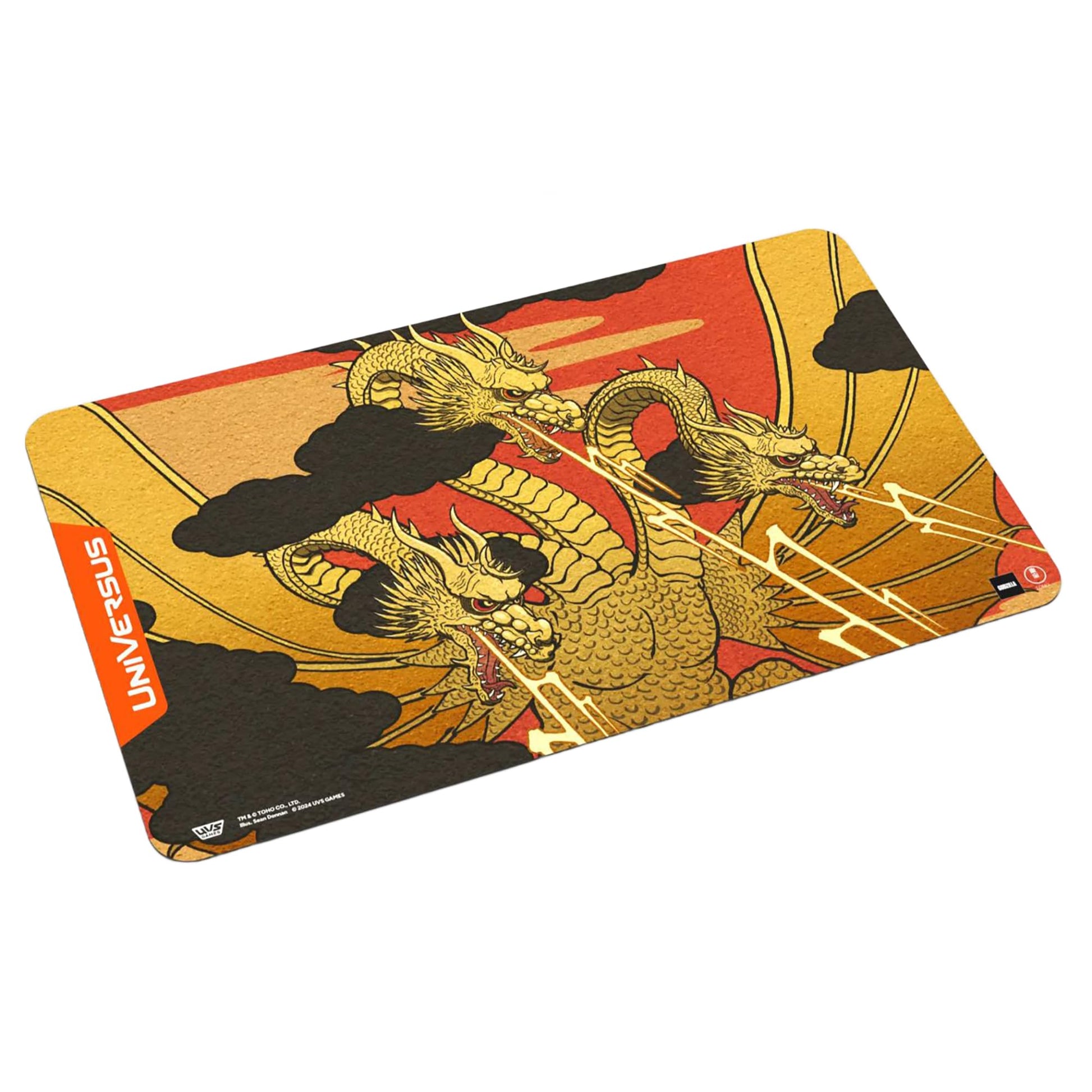 UniVersus Godzilla Challenger Series - King Ghidorah Playmat - 24 x 14 Neoprene Mat, Tabletop Card Game Accessory, UVS Games, Officially Licensed - 4