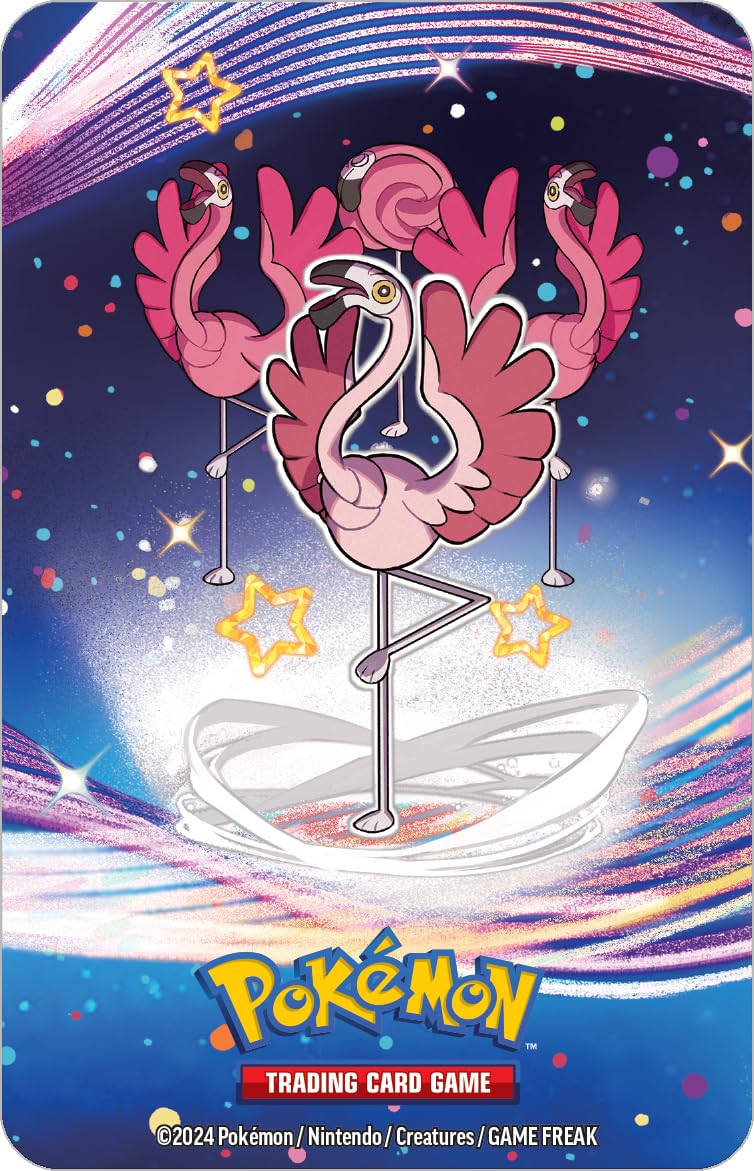 Pokémon TCG: Scarlet & Violet—Paldean Fates Mini Tin – Flamigo (2 Booster Packs, 1 Sticker & 1 Art Card) - 2