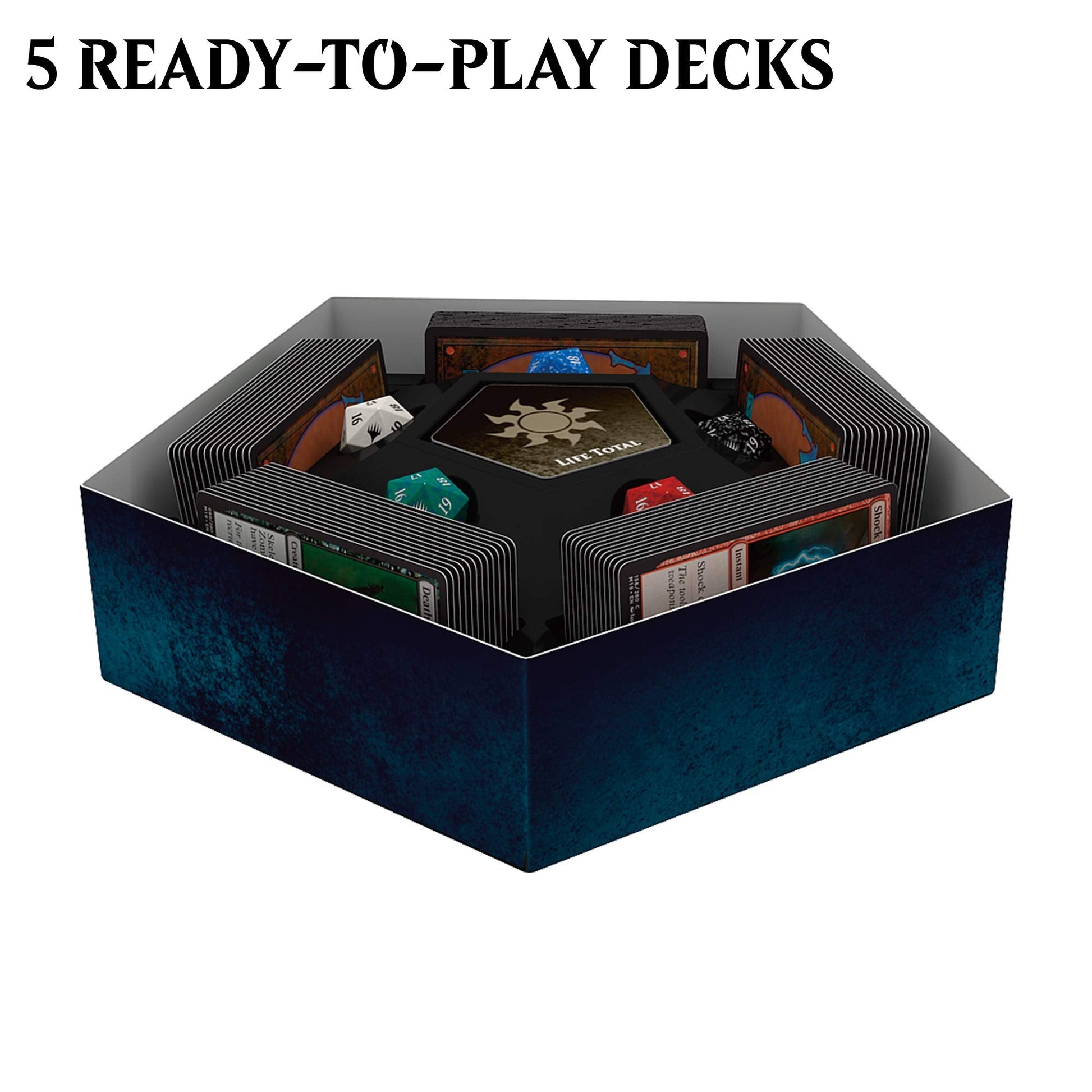 Magic: The Gathering Magic Game Night | Card Game for 2-5 Players | 5 Decks | 5 Dice | Accessories - 6