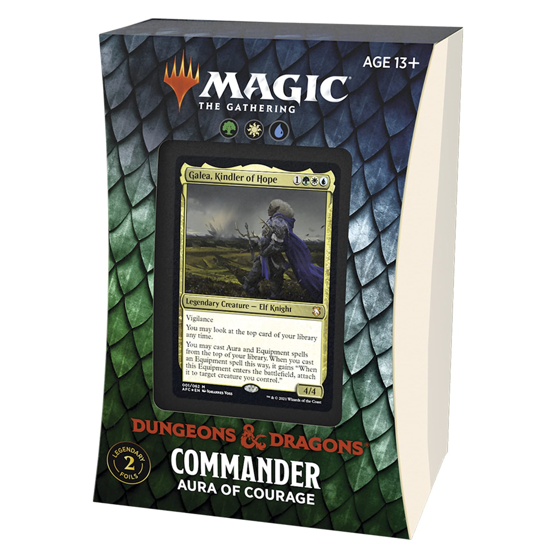 Magic: The Gathering Adventures in the Forgotten Realms Commander Deck – Aura of Courage (Green-White-Blue) - 2