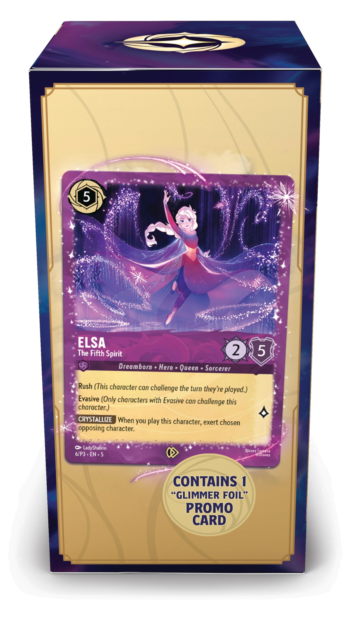 Ravensburger Disney Lorcana TCG: Elsa Gift Box – 5 Booster Packs, The Fifth Spirit Promo Card & Storage Box for 252 Cards | Trading Card Game & Disney Collectible | Ages 8+ - 3
