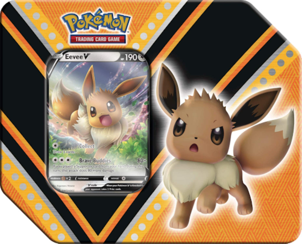 Pokemon V Powers Eevee Tin, Multicolor - 2