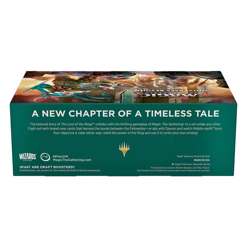 Magic: The Gathering The Lord of The Rings: Tales of Middle-Earth Draft Booster Box - 36 Packs + 1 Box Topper Card - 2