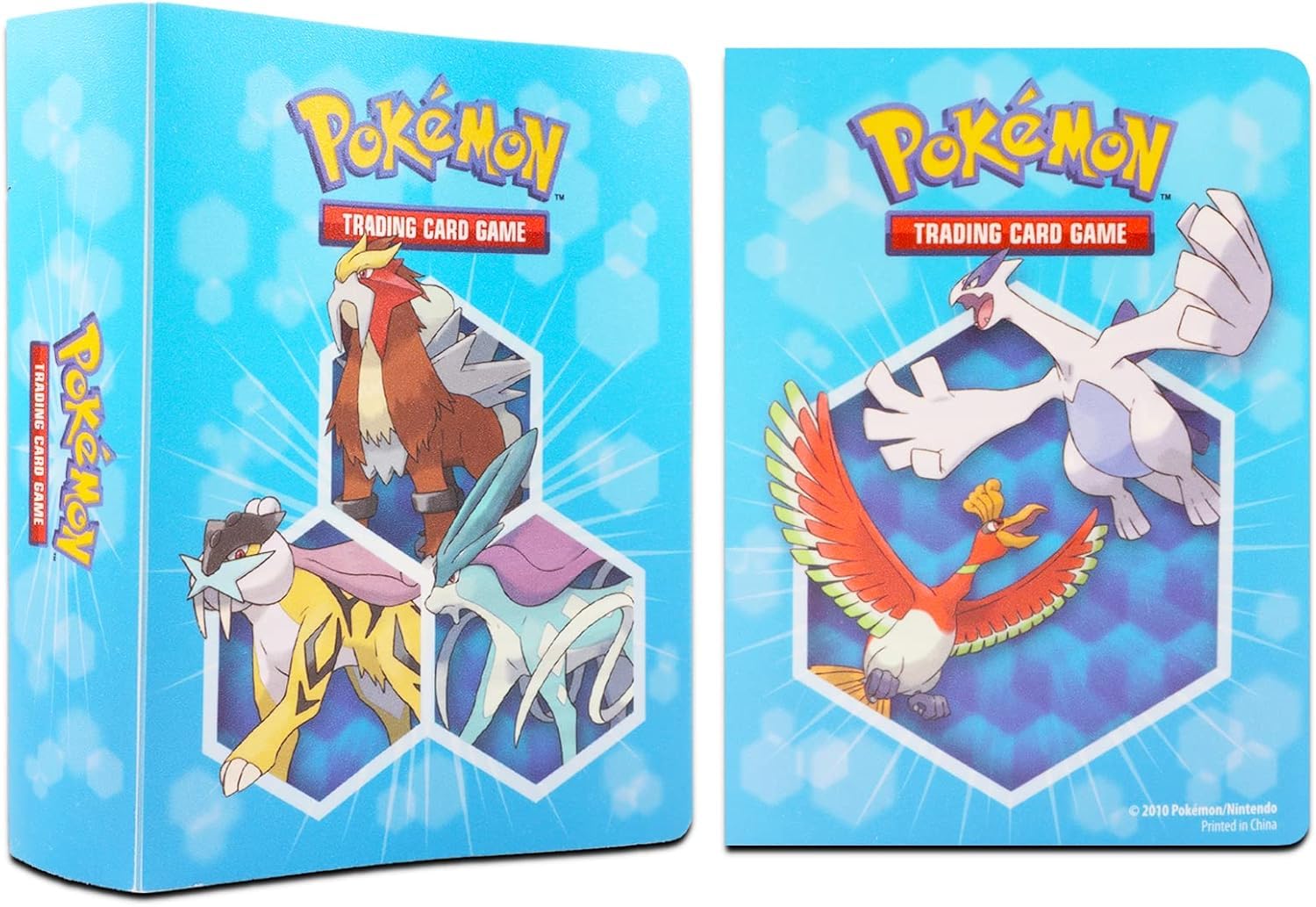 Pokemon Binders for Cards 6 Pack - Bundle with 6 Assorted Mini Binders, Each Holds 60 Cards Plus Door Hanger | Pokemon Card Carrying Case Set - 6