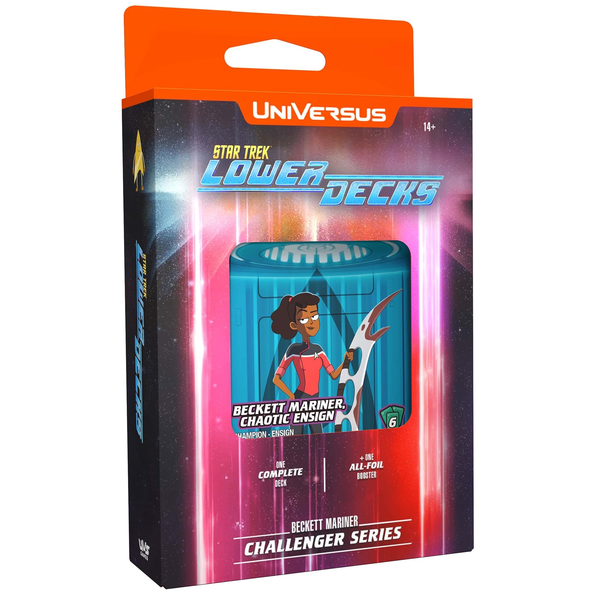 UniVersus: Star Trek Lower Decks - Challenger Series Mariner - 63 Card Deck, 2 Characters, Ready to Play, 6 Foil/Alt Art Cards, Ages 14+ - 4
