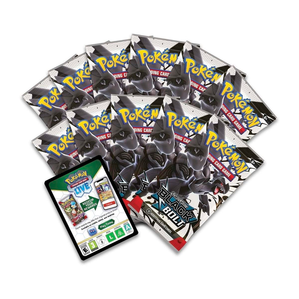 Pokemon TCG Scarlet & Violet 10.5 Black Bolt Pokemon Center Elite Trainer Box - 11 Packs, Promo Cards - 6