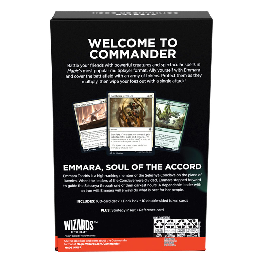 Magic: The Gathering Starter Commander Deck - Token Triumph (Green-White) | Ready-to-Play Deck for Beginners and Fans | Ages 13+ | Collectible Card Games - 2