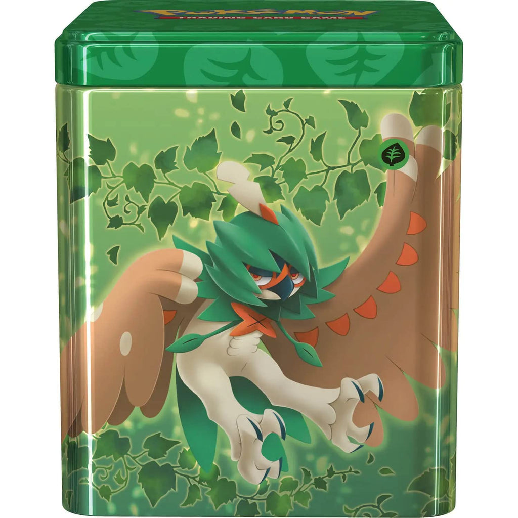 Pokemon TCG: Grass Stacking Tin (3 Booster Packs & Coin) - 2