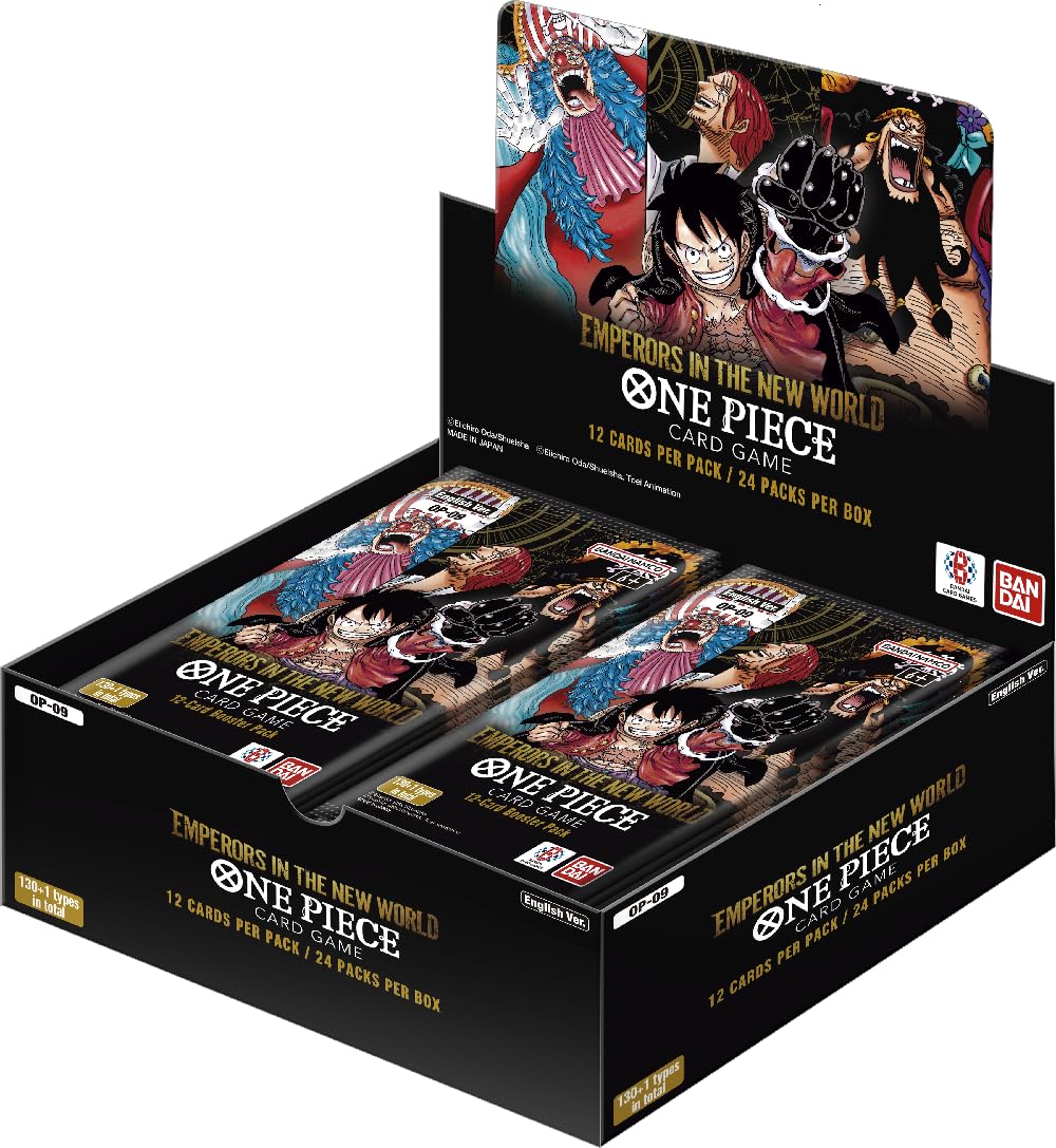 BANDAI Emperors in The New World Booster OP-09 - One Piece Card Game - English (Ages 7+)