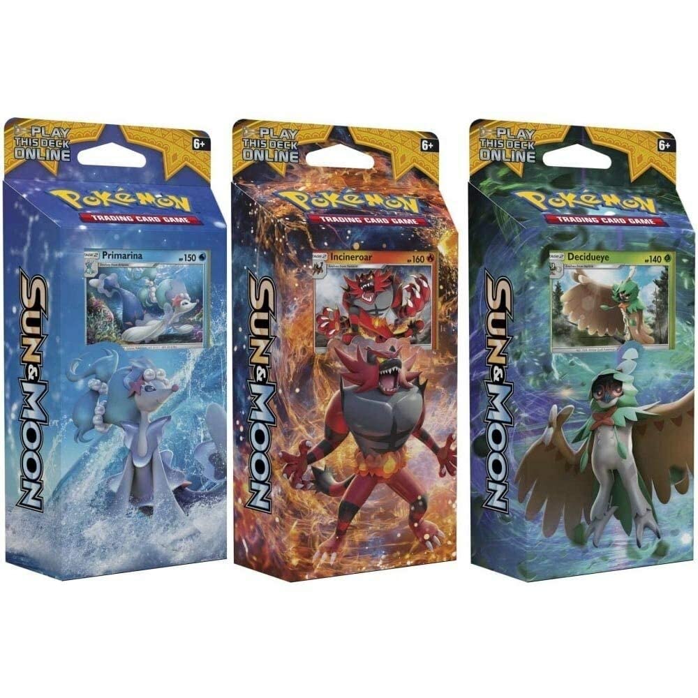 Pokemon All 3 Sun & Moon English Theme Decks: Rowlet, Litten, & Popplio! Toy - 2
