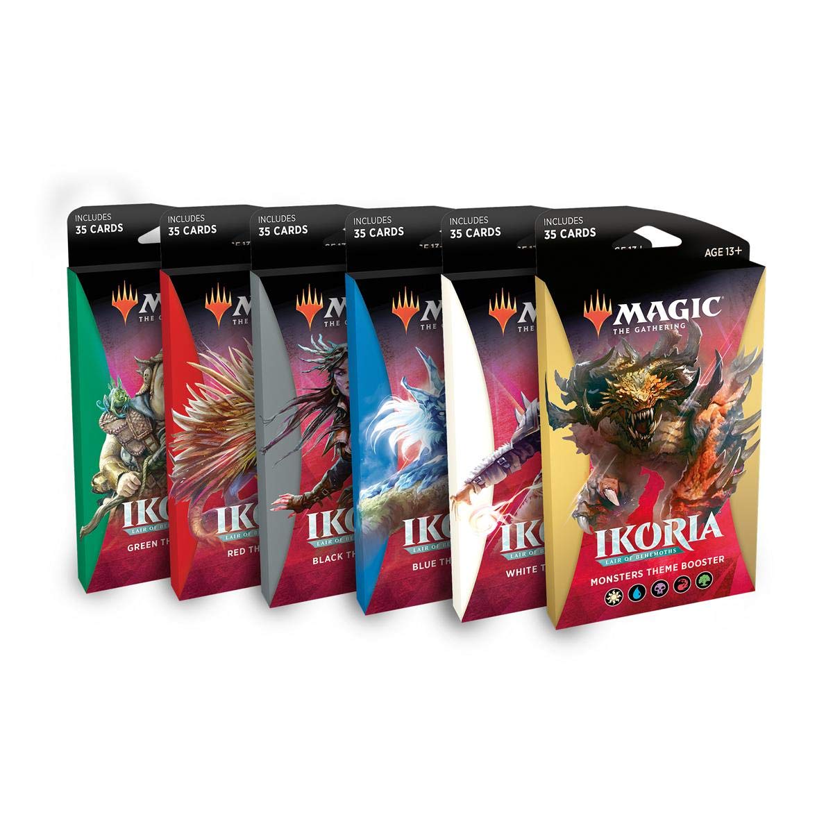 Magic The Gathering MTG Ikoria Lair of Behemoths Theme Boosters All 5 Colors + Monster Pack! - 2
