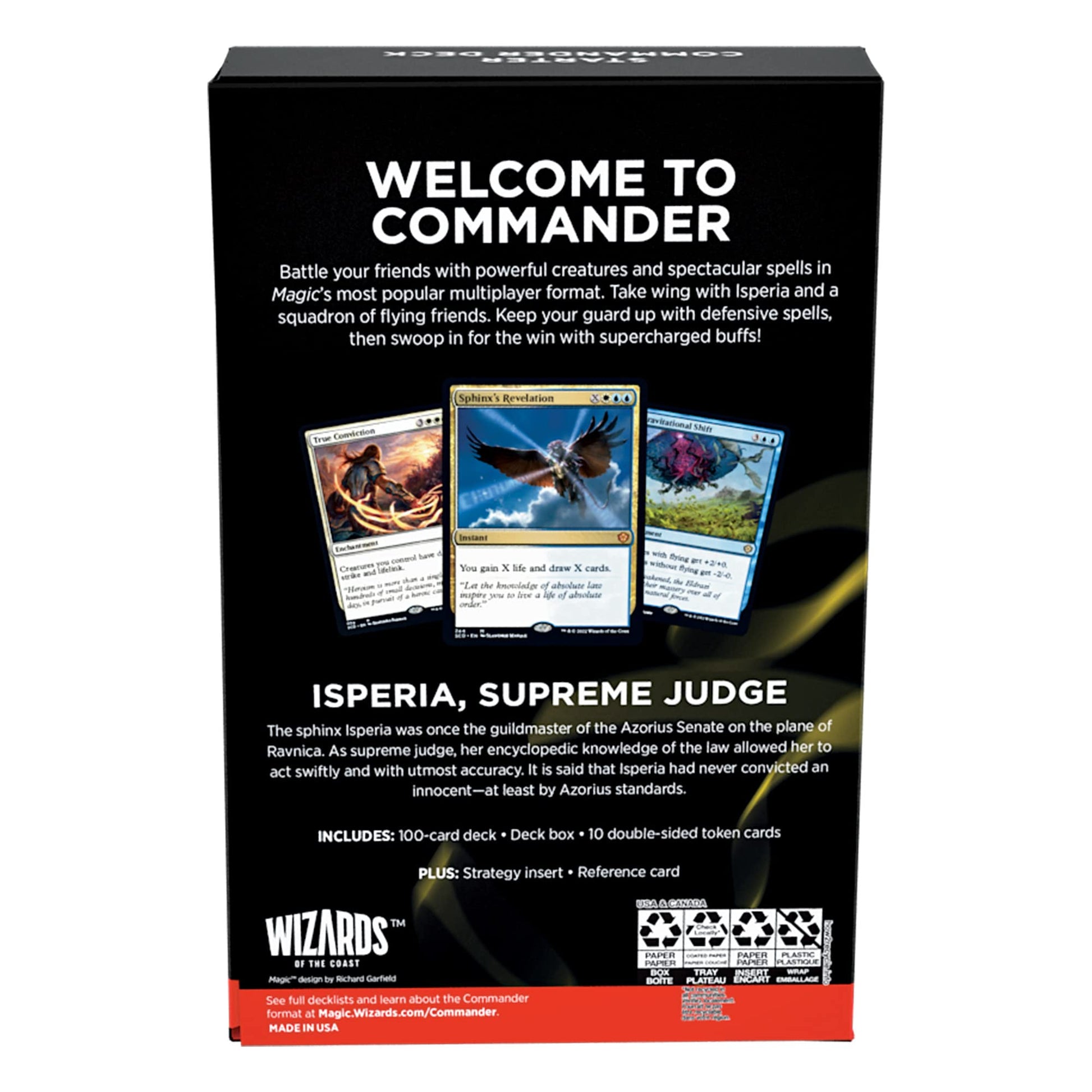 Magic: The Gathering Starter Commander Deck – First Flight (White-Blue) | Ready-to-Play Deck for Beginners and Fans | Ages 13+ | Collectible Card Games - 2