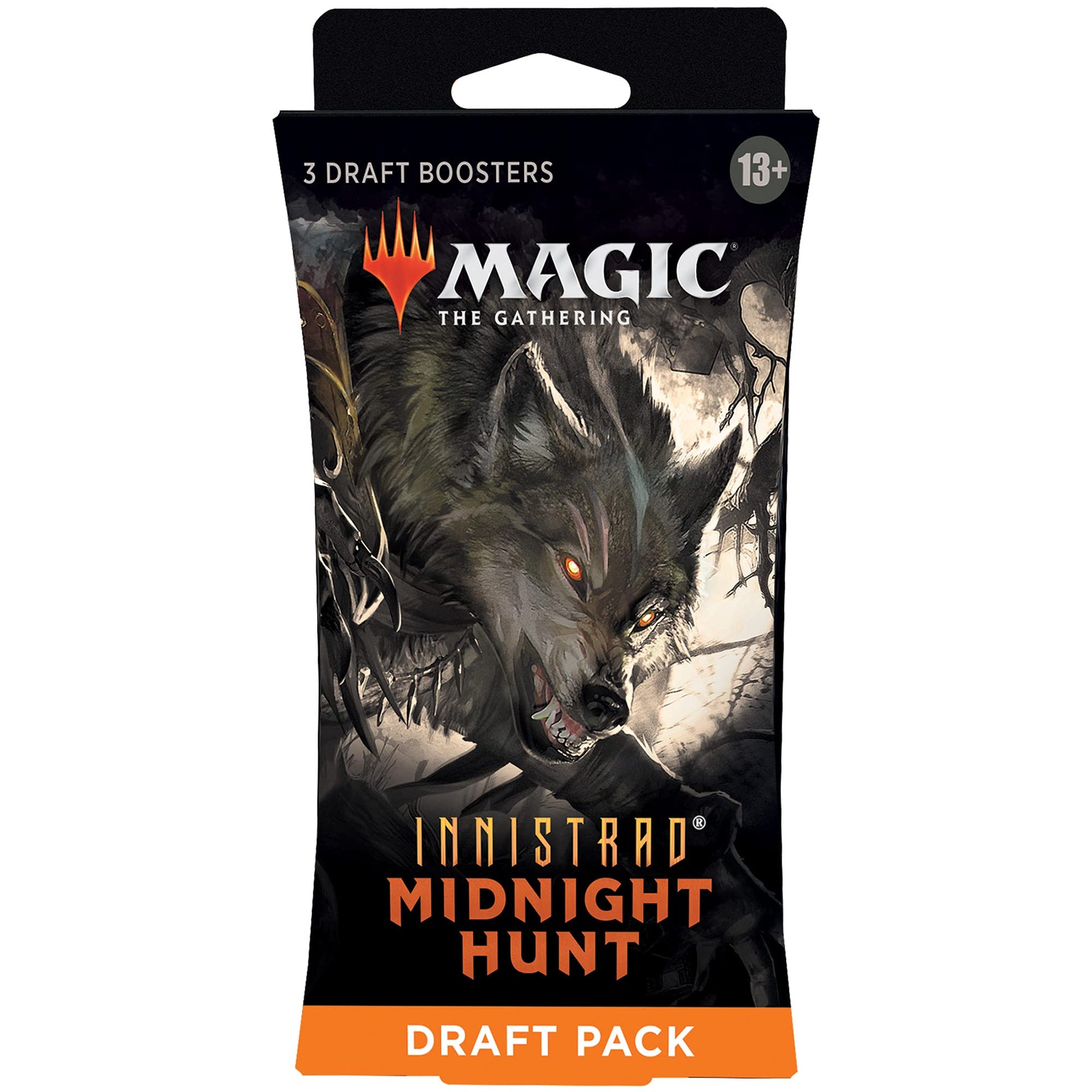 Magic: The Gathering Innistrad: Midnight Hunt 3-Booster Draft Pack | 45 Magic Cards - 3