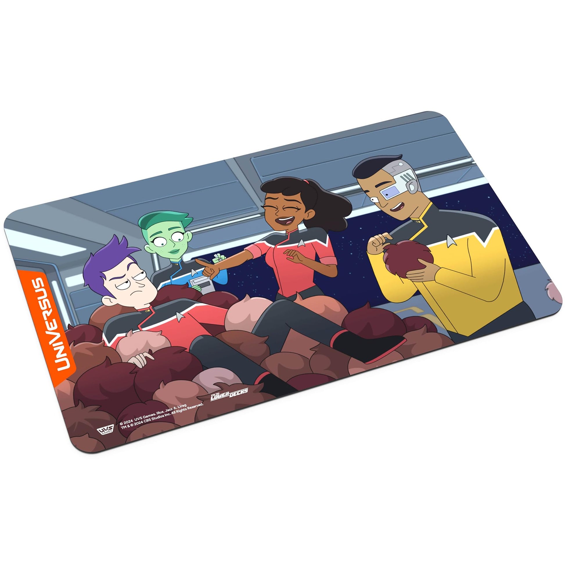 UniVersus: Star Trek: Lower Decks - Tribbles Playmat - 24 x 14 Neoprene Mat, Non-Slip Back, Tabletop Card Game Accessory, UVS Games, Licensed - 3