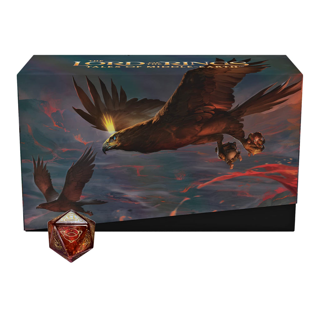 Magic: The Gathering The Lord of The Rings: Tales of Middle-Earth Gift Bundle - 8 Set Boosters, 1 Collector Booster + Accessories - 4