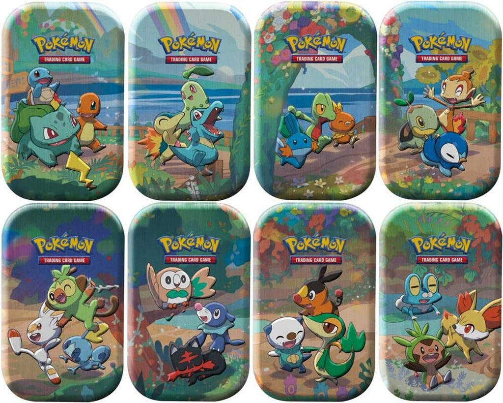 Pokemon 25th Celebrations Mini Tins - 8 Mini-tins Full Display - 3