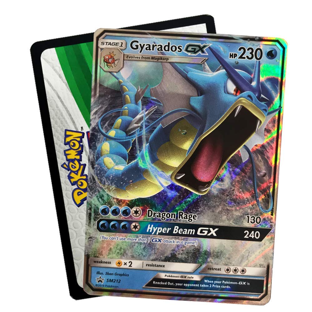 Pokemon SM11.5 Hidden Fates Gx Tin- Gyardos + 1 of 3 Foil Pokémon-GX Cards + 4 Booster Pack, Multicolor - 2