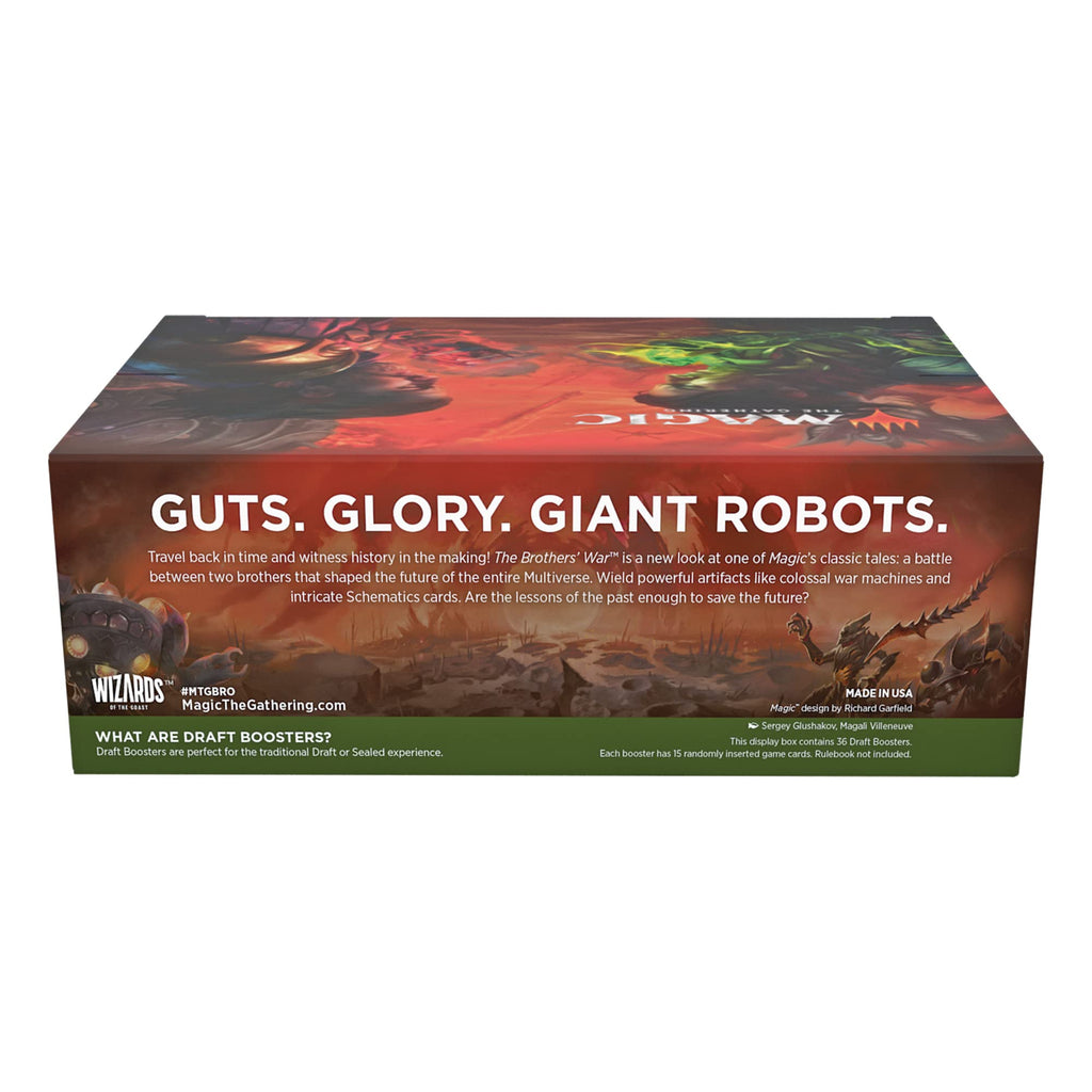 Magic: The Gathering The Brothers’ War Draft Booster Box | 36 Packs (540 Magic Cards) - 2
