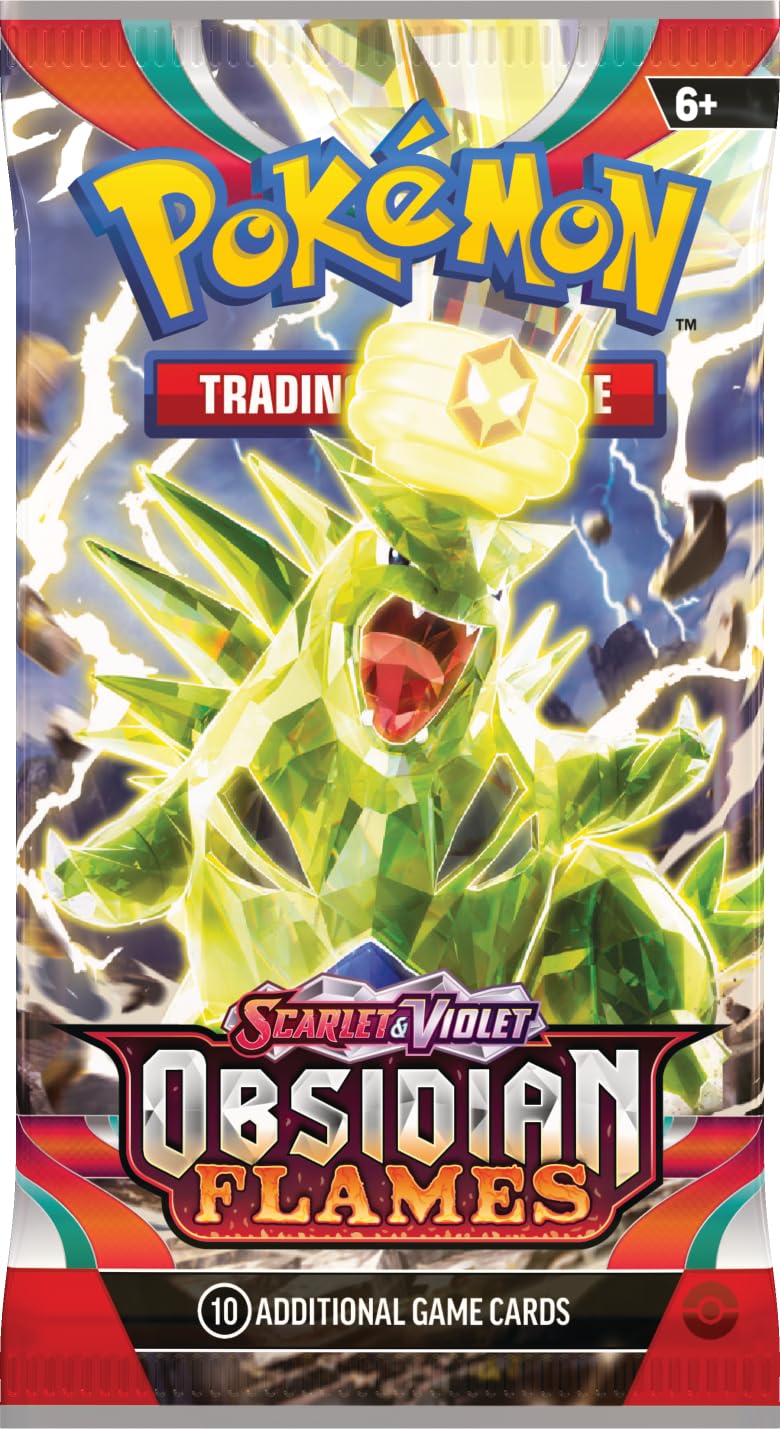 Pokemon TCG: Scarlet & Violet: SV03 Obsidian Flames: 3 Pack Booster Blister - Houndstone - 4