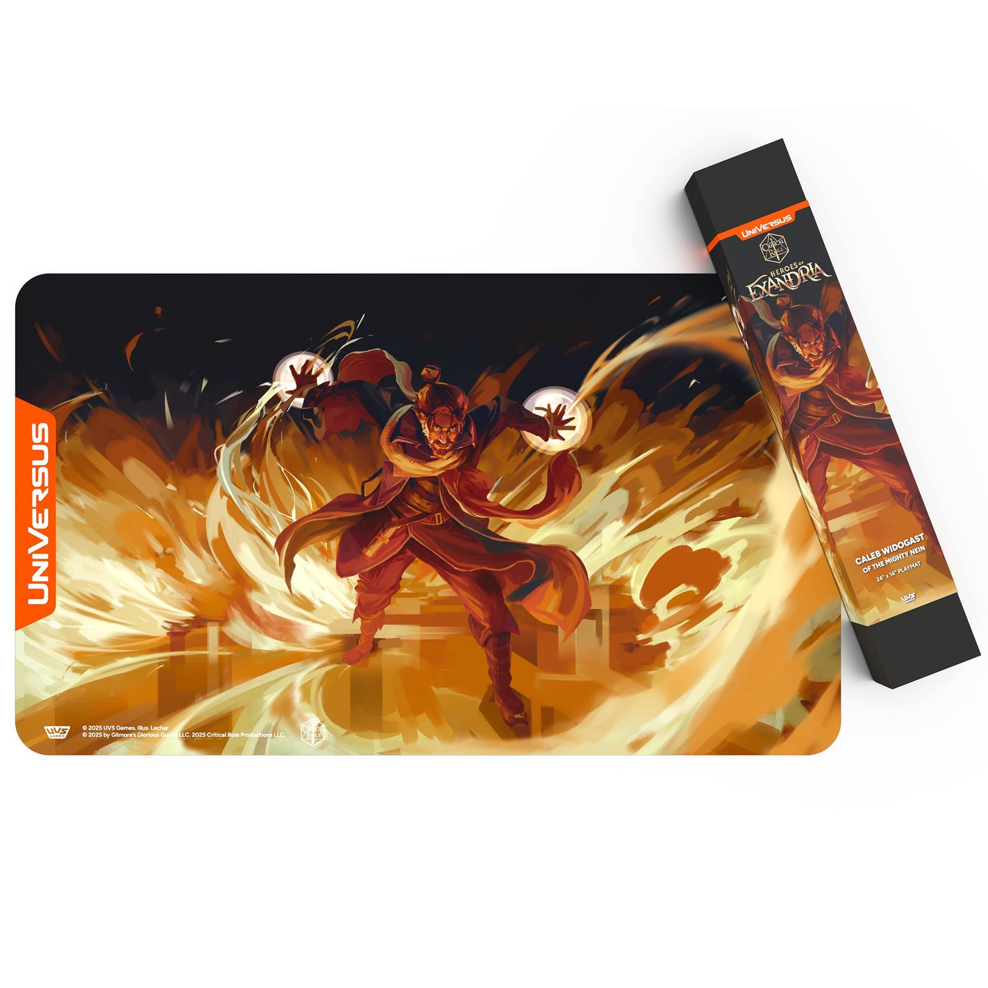 UniVersus: Critical Role: Heroes of Exandria Caleb Widogast Playmat - 24 x 14 Neoprene Mat, Tabletop Card Game Accessory, UVS Games, Licensed - 5
