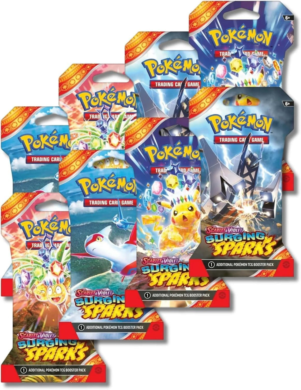 Pokemon Surging Sparks Sleeved Eight (8) Booster Packs - 2