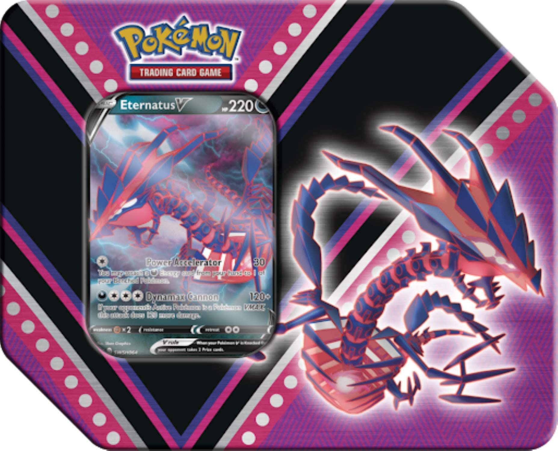 Pokemon V Power Eternatus Tin, Multicolor - 2