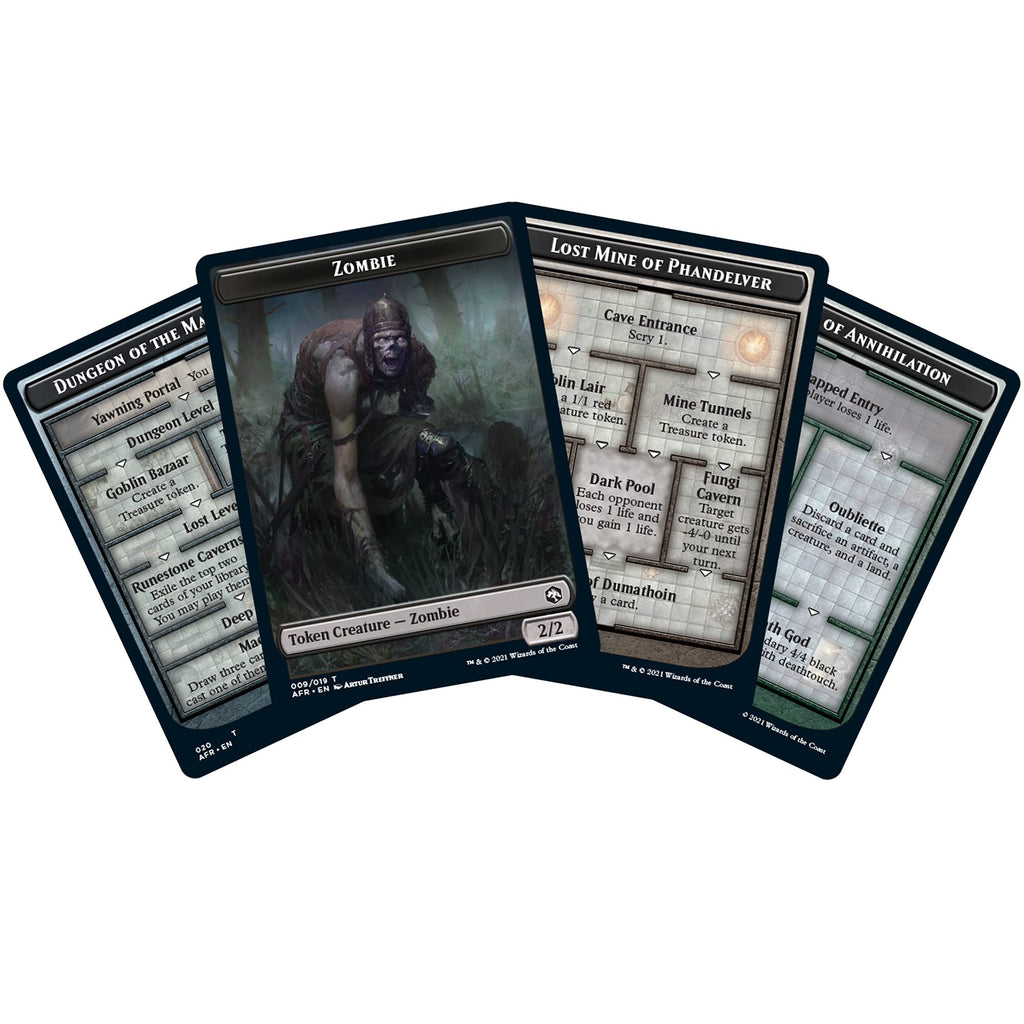Magic: The Gathering Adventures in The Forgotten Realms Commander Deck – Dungeons of Death (White-Blue-Black) - 4