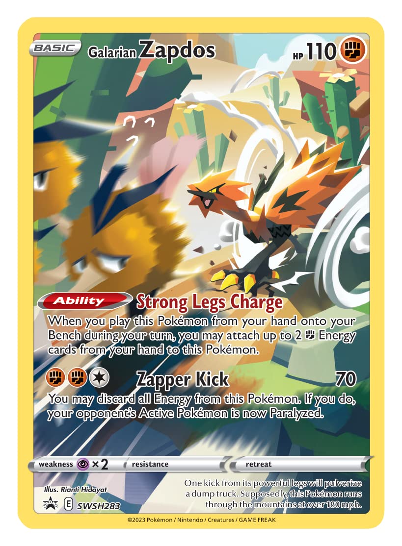 Pokémon TCG: Crown Zenith Tin – Galarian Zapdos (1 Foil Card & 5 Booster Packs) - 2