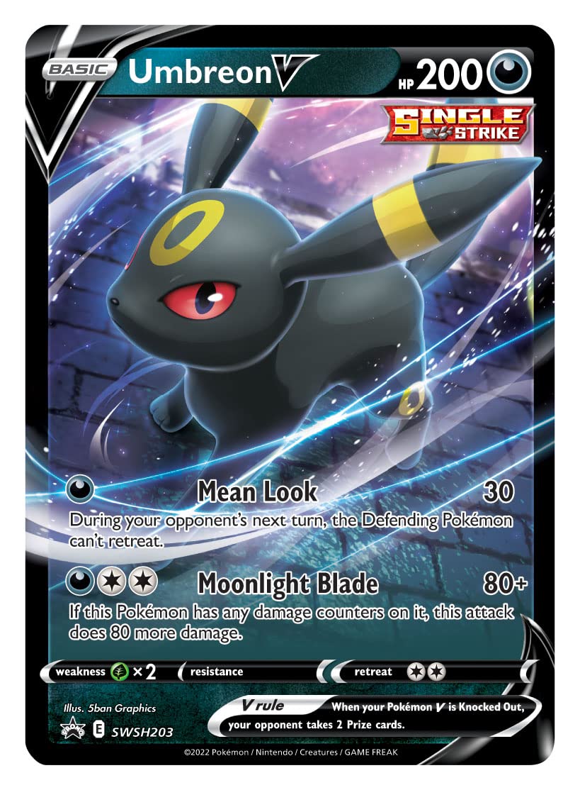Pokémon TCG: V Tin Heroes Umbreon (1 Foil Card & 4 Booster Packs) - 2