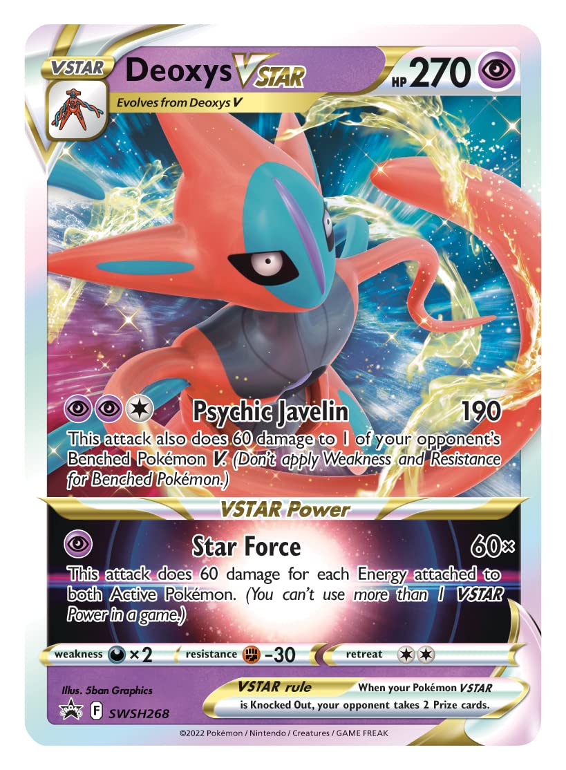 Pokémon TCG: Deoxys VMAX & VSTAR Battle Box (3 Foil Promo Cards, 1 Oversize Foil Card & 4 Booster Packs) - 4