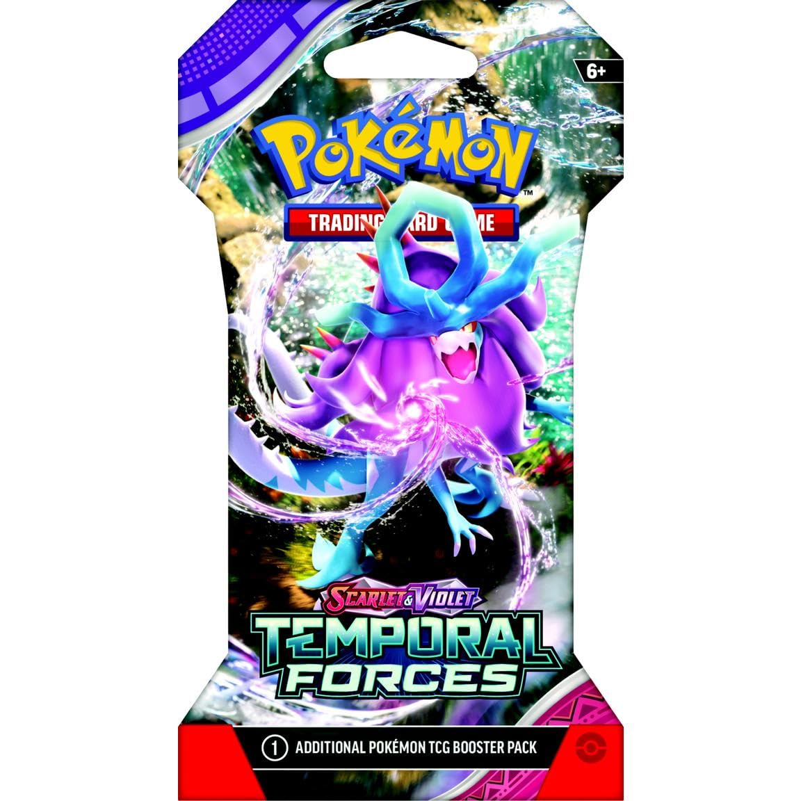 Pokemon TCG: Scarlet and Violet Temporal Forces Sleeved Booster Pack 8 Packs - 4